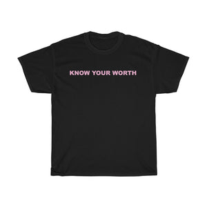 Know Your Worth Cotton Tee