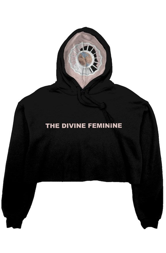 Divine Feminine Crop Fleece Hoodie
