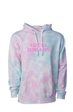 Load image into Gallery viewer, Lucid Dreams Tie Dye Cotton Candy Hoodie
