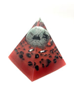 Load image into Gallery viewer, Emerald &amp; Black Tourmaline Pyramid
