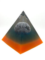Load image into Gallery viewer, Black Tourmaline &amp; Indigo Gabbro Pyramid
