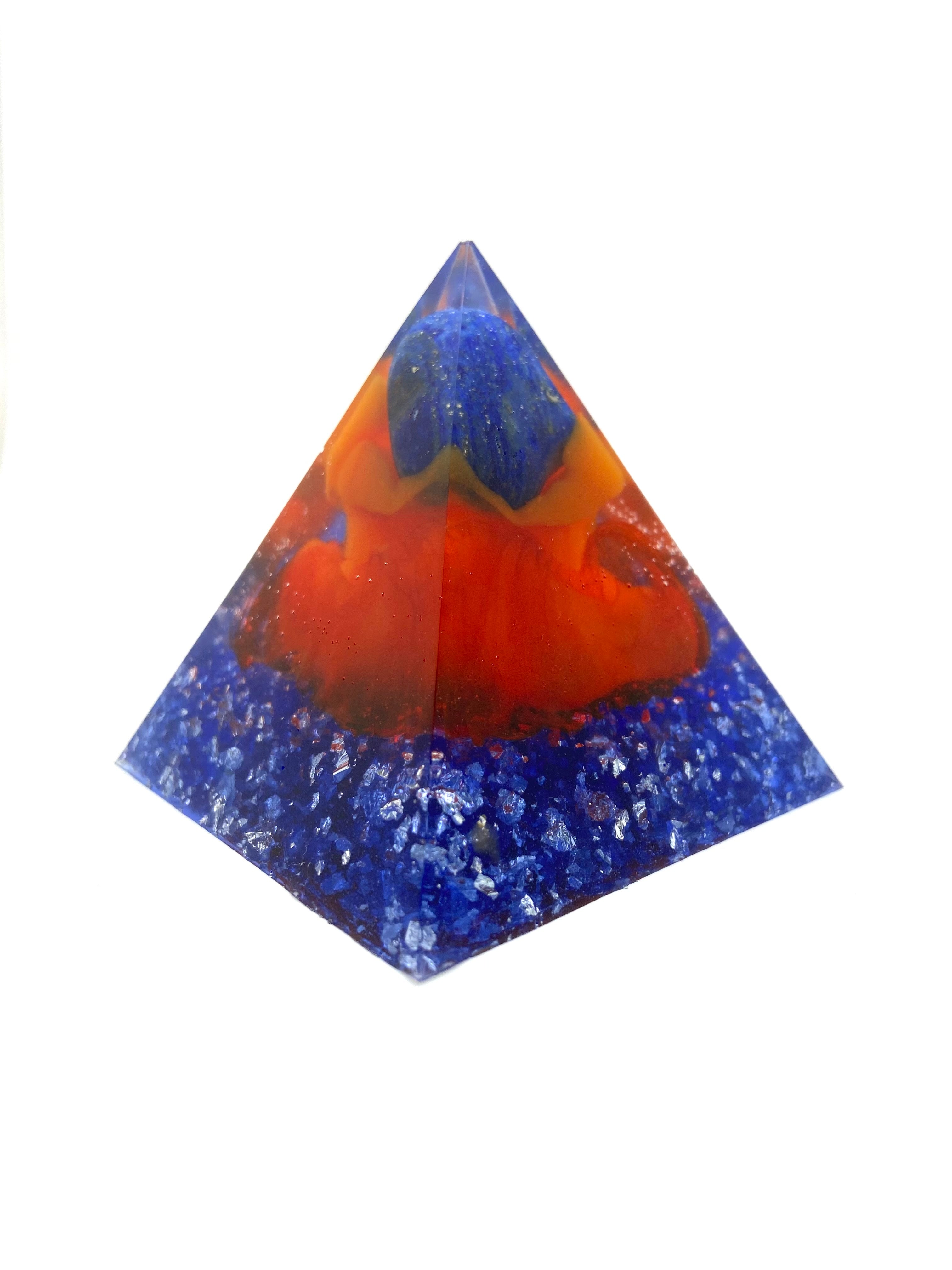 Lapis Lazuli & Silver Pyramid