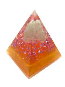 Green Calcite Pyramid