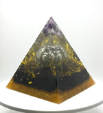 Load and play video in Gallery viewer, Pyrite &amp; Amethyst Pyramid
